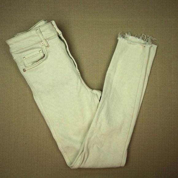 Free People Denim - Free People We The Free Jegging Skinny Jeans Women's Size 25 Fray Tea Wash Denim
